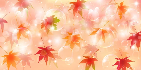 Acero autunno foglia sfondo — Vettoriale Stock