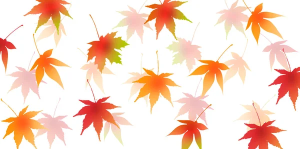 Arce otoño hoja fondo — Vector de stock