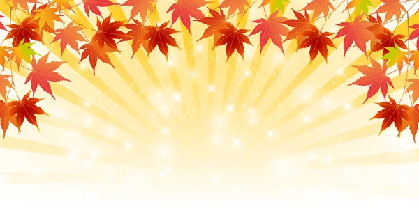 Maple outono folha fundo — Vetor de Stock
