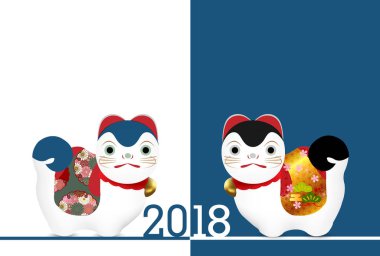 Köpek aslan tebrik kartı arka plan