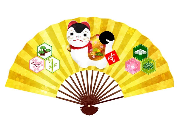 Yeni yıl kartı fan simge köpek