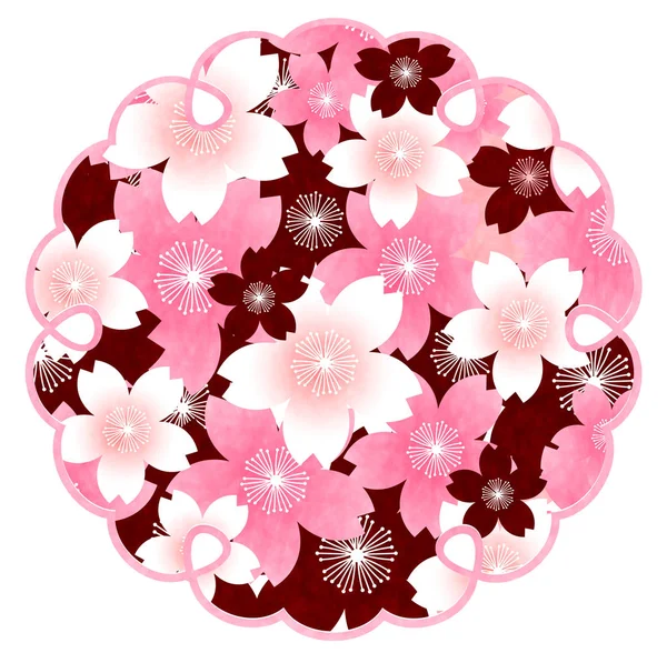 Cereja ícone da flor da primavera — Vetor de Stock