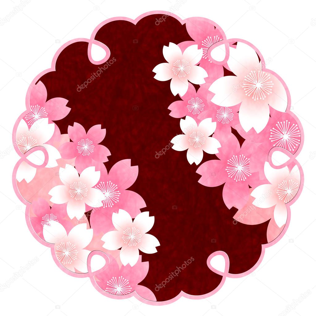Cherry spring flower icon