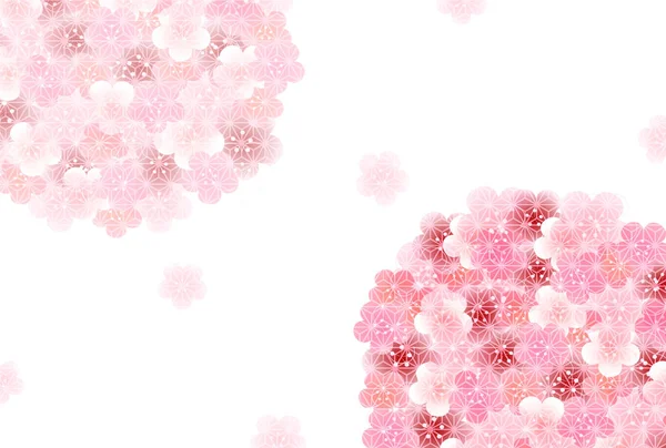 Švestkové květy na jaře nový rok kartu pozadí — Stockový vektor