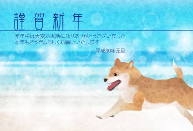 Deniz yılbaşı kartı arka plan köpek