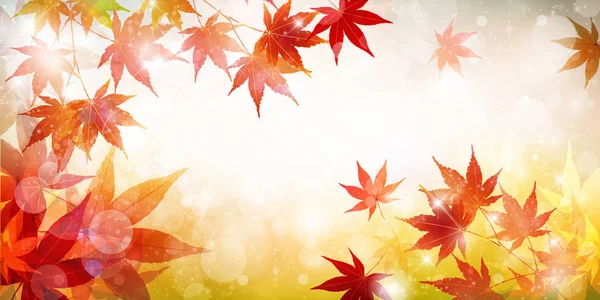 Maple herfst landschap-achtergrond — Stockvector