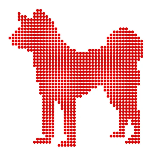 Символ новогодней открытки собаки — стоковый вектор