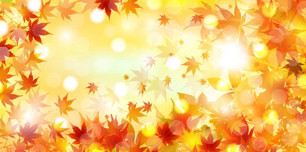 Arce otoño paisaje fondo — Archivo Imágenes Vectoriales