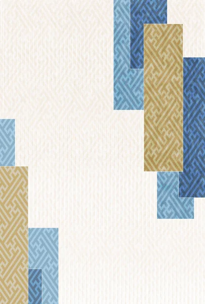 Yeni yıl kartı Japon kağıt Japon desen arka plan