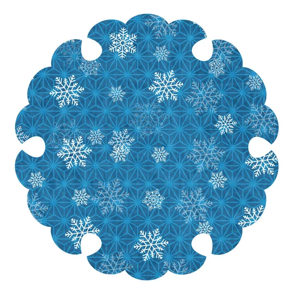 Boże Narodzenie śnieg zima ikona — Wektor stockowy