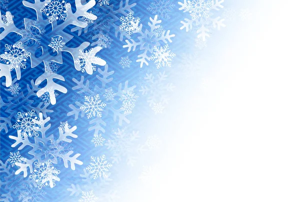 Christmas snow winter achtergrond — Stockvector