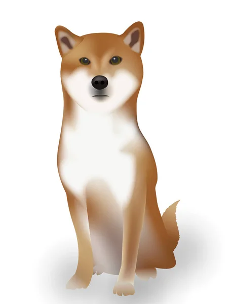 犬のお正月カード動物アイコン — ストックベクタ