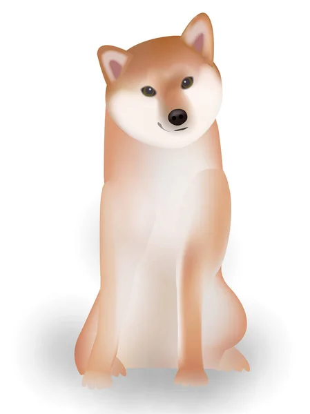 犬のお正月カード動物アイコン — ストックベクタ