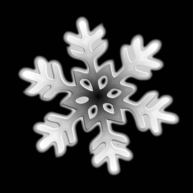 Noel kar kış ikonu