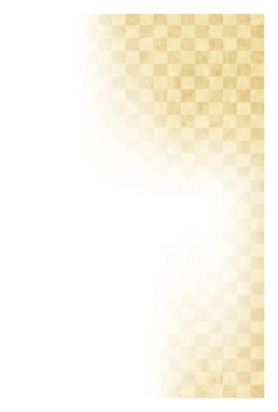 Neujahrskarte Gold japanisches Papier Hintergrund — Stockvektor