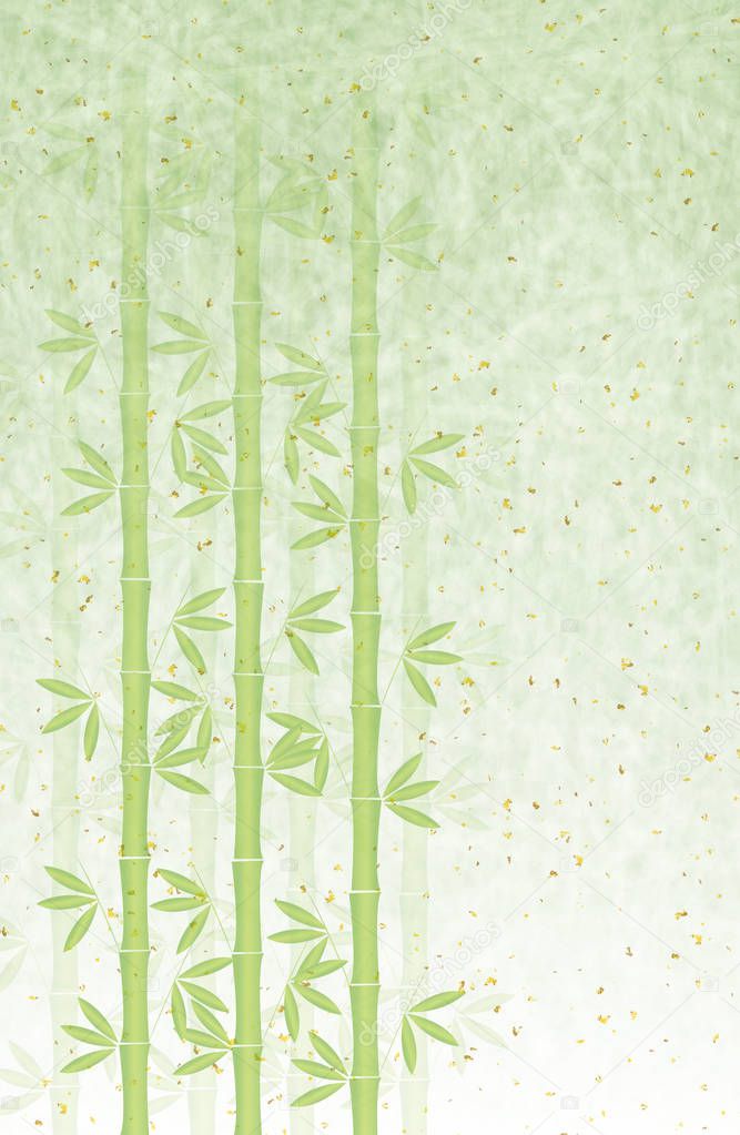 Bamboo New Year's Japanese paper background