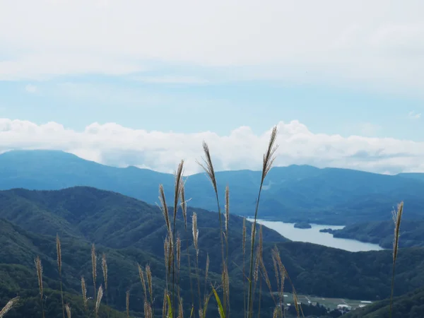 Tyłu Bandai góry krajobraz tła — Zdjęcie stockowe