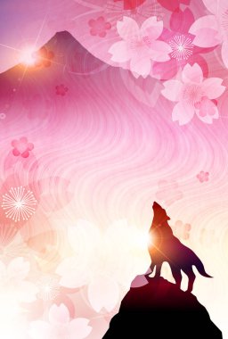 Köpek yeni yıl kartı arka plan