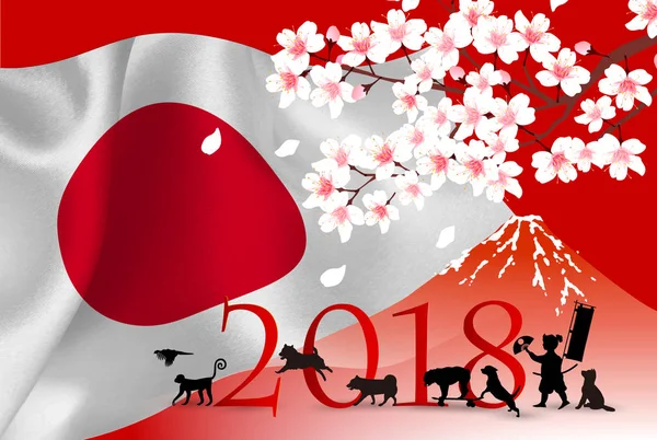 Köpek yeni yıl kartı arka plan