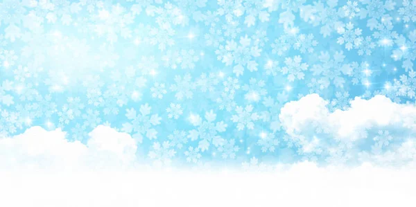 Christmas snow Winter background — Stock Vector