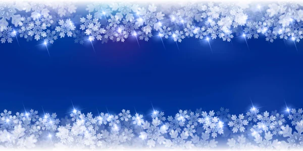 Christmas snow Winter background — Stock Vector