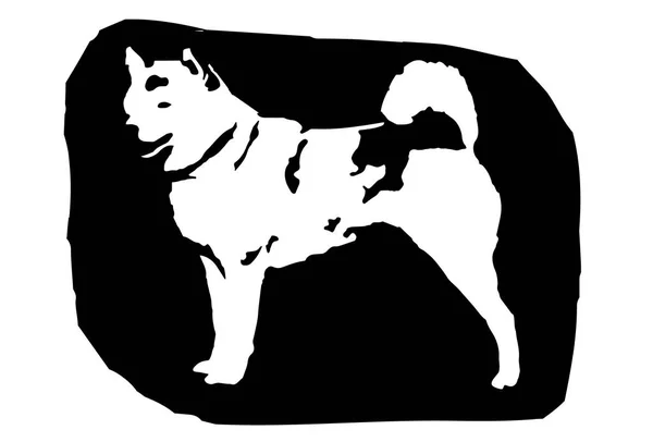 Символ новогодней открытки собаки — стоковый вектор