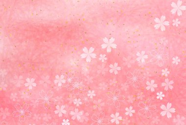 Kiraz çiçekleri Bahar yeni yıl kartı arka plan