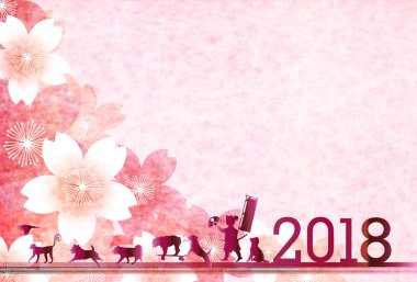 Yeni yıl kartı arka plan