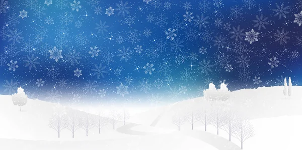 Christmas snow winter achtergrond — Stockvector