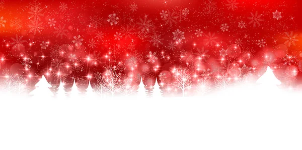 Christmas Snow Winter Achtergrond — Stockvector