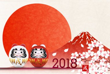 Köpek yeni yıl kartı arka plan