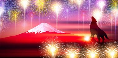 2018 havai fişek yeni yıl arka plan