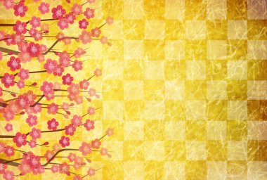 Erik çiçekleri yeni yıl kartı arka plan bahar arka plan