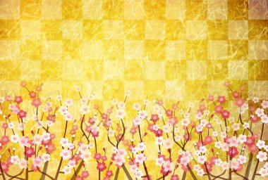 Erik çiçekleri yeni yıl kartı arka plan bahar arka plan