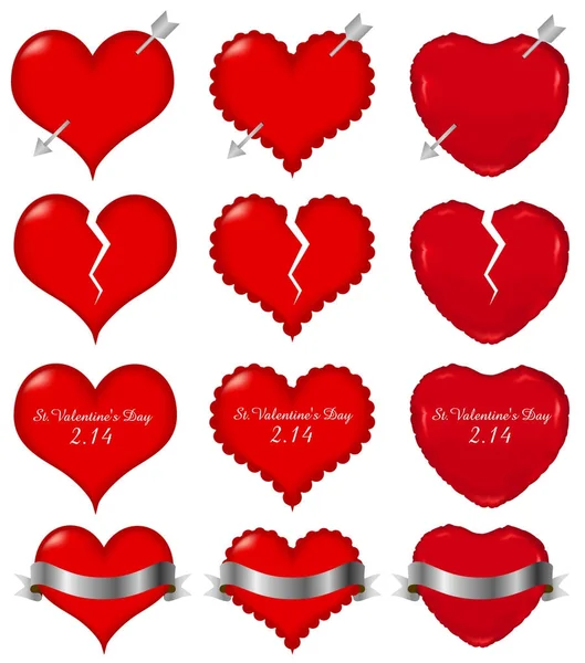 Икона Сердце Валентина — стоковый вектор