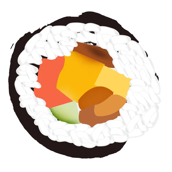 Setsubun Sushi Händelse Ikonen — Stock vektor