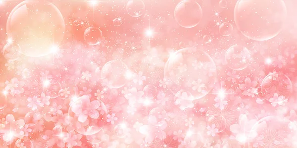 Les Fleurs Cerisier Fleurs Fond Printanier — Image vectorielle