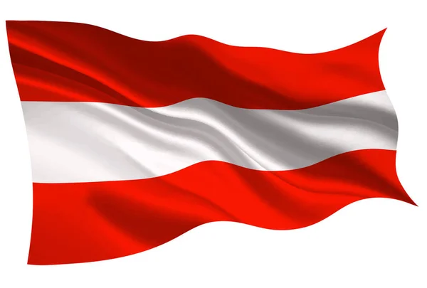 Αυστρία Εθνική Σημαία Εικονίδιο Σημαίας — Διανυσματικό Αρχείο
