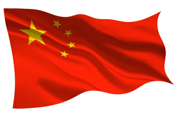 中国国旗の旗のアイコン — ストックベクタ