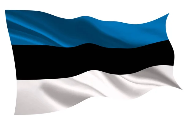 Ikona Příznaku Estonsko Státní Vlajka — Stockový vektor