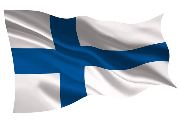 Finland National Flag Flag Icon — Stock Vector