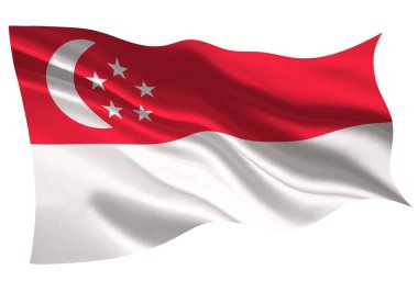 Singapur ulusal bayrak bayrak simgesi