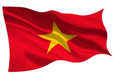 Vietnam ulusal bayrak bayrak simgesi
