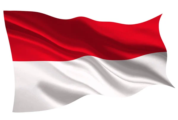 印尼国旗国旗图标 — 图库矢量图片