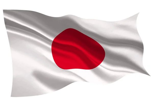 Bandera Japón Bandera Nacional Icono — Archivo Imágenes Vectoriales
