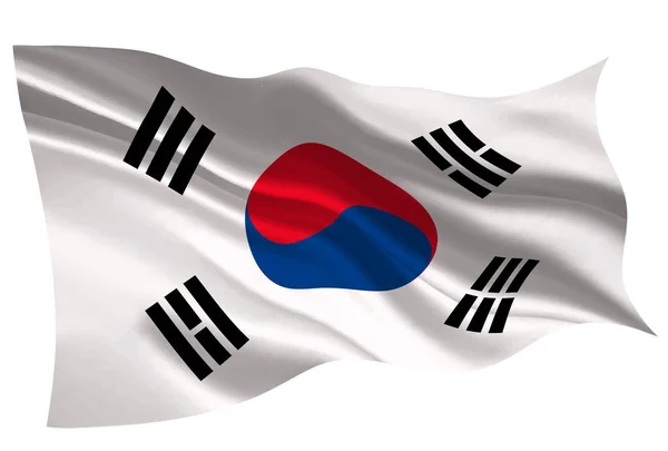 Koreanische Nationalflagge — Stockvektor