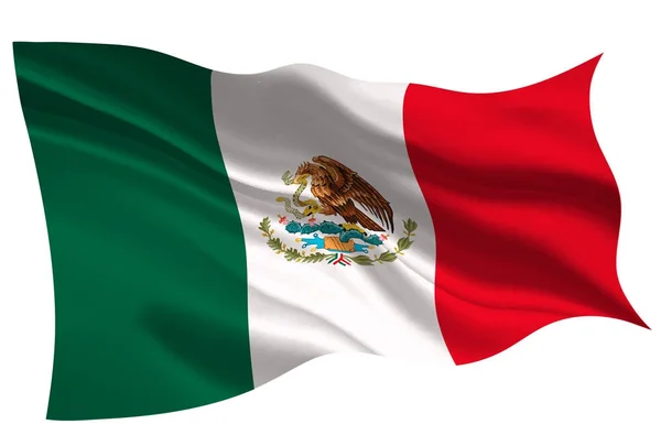 メキシコ国旗の旗のアイコン — ストックベクタ