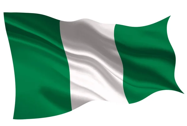 Ikona Příznaku Nigérie Státní Vlajka — Stockový vektor