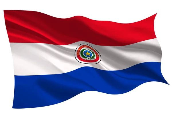 Vlajka Paraguaye Národní Ikonu Příznaku — Stockový vektor