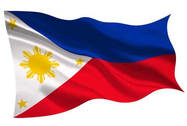 Bandera Filipinas Bandera Nacional Icono — Vector de stock